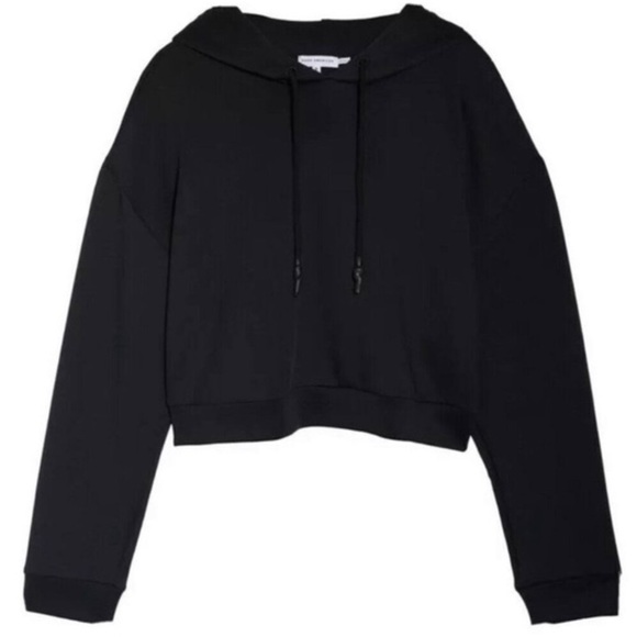 💐GOOD AMERICAN Crop Scuba Hoodie size M (Good American size 2) - Picture 7 of 11
